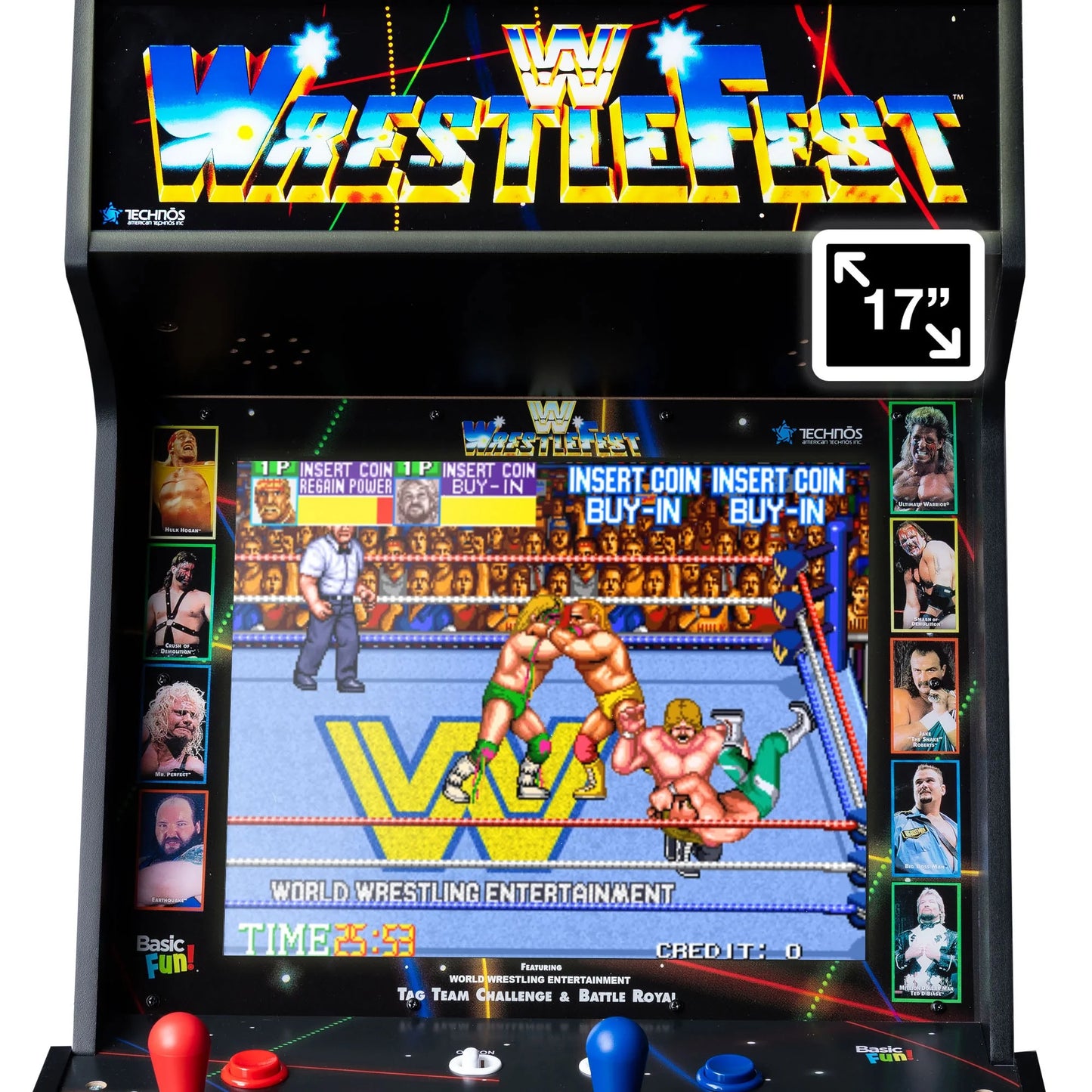 Arcade Classics WWE Ultra Series Game Machine with 17" Liquid Crystal Screen & 5 Games