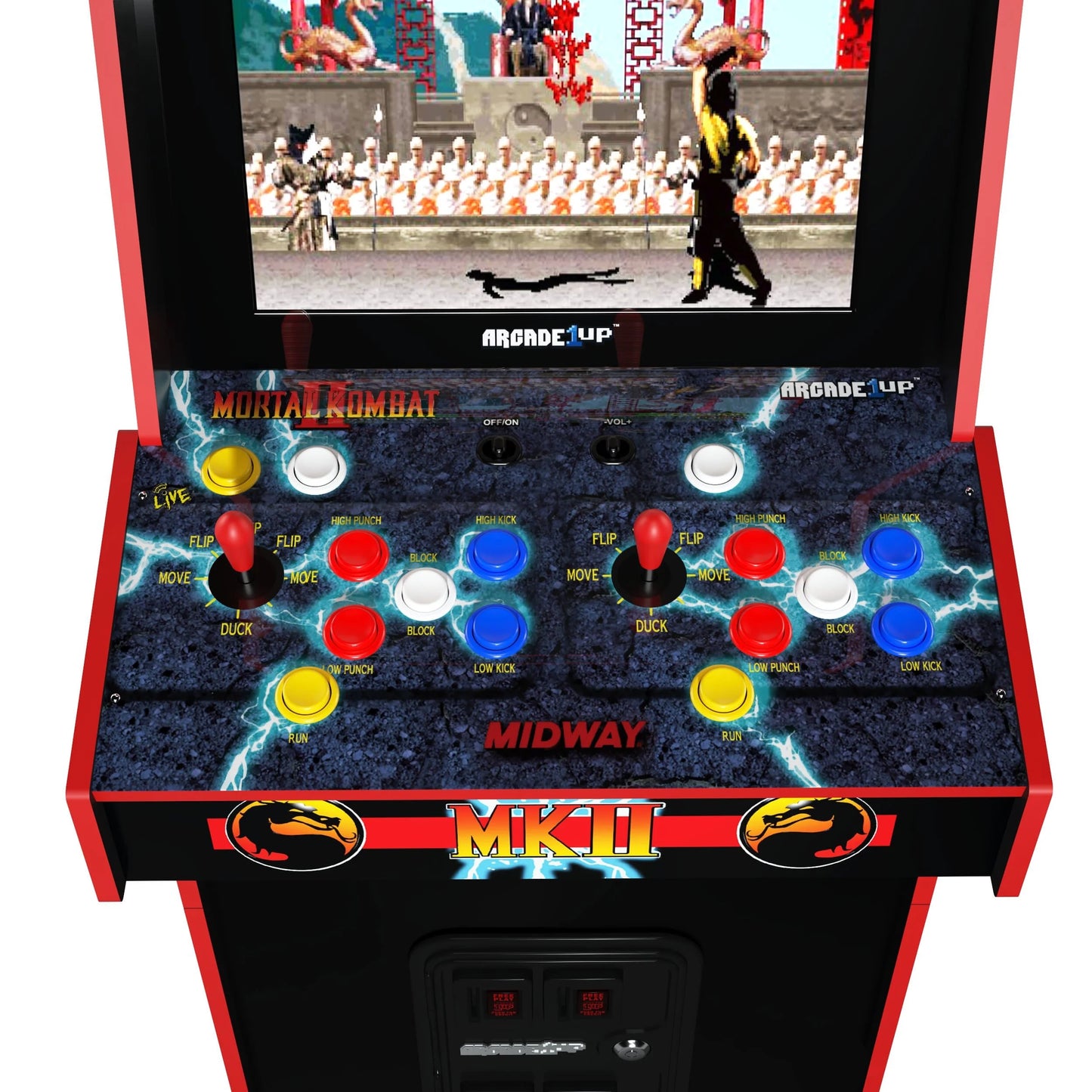 Deluxe Arcade Cabinet Mortal Kombat II, 14 Classic Games, Including 4 Different Mortal Kombat Versions