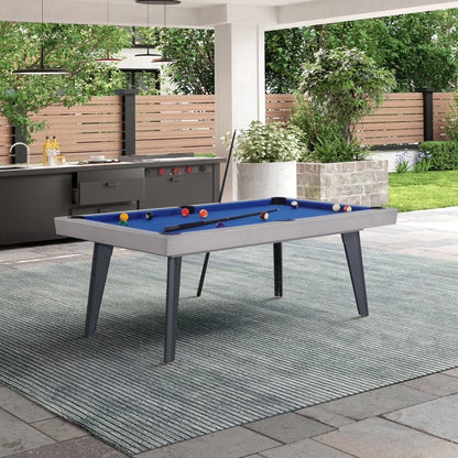 Santorini 7’ Outdoor Slate Pool Table with Dining Top and Ping Pong