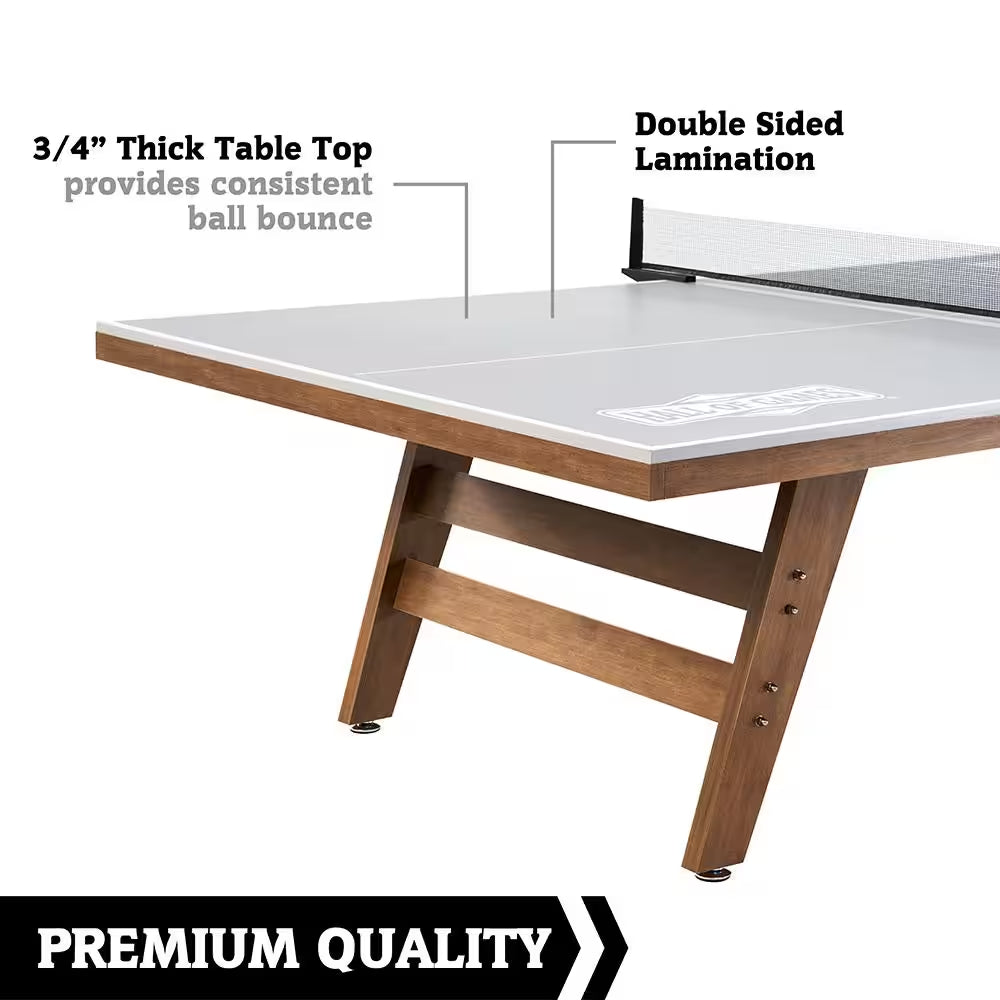 9 Ft. Indoor Ping Pong Tennis Table, Official Size Furniture Quality with 18 Mm Thick Playfield