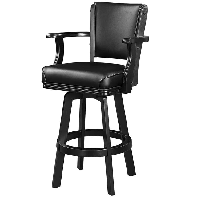 SWIVEL BAR STOOL WITH ARM RESTS