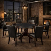 60" ROUND 2-IN-1 CONVERTABLE CASINO TABLE