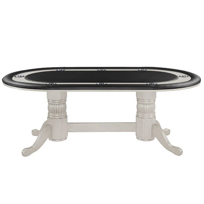 84" TEXAS HOLD'EM POKER TABLE WITH DINING TOP2749