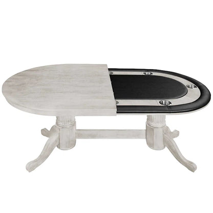 84" TEXAS HOLD'EM POKER TABLE WITH DINING TOP2749