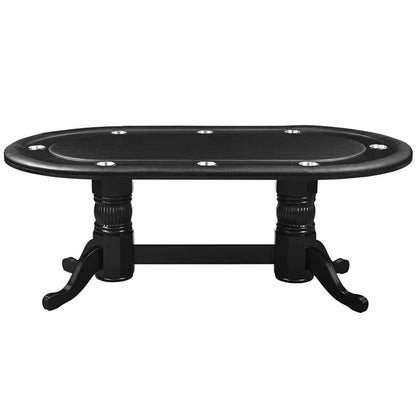84" TEXAS HOLD'EM POKER TABLE WITH DINING TOP2749