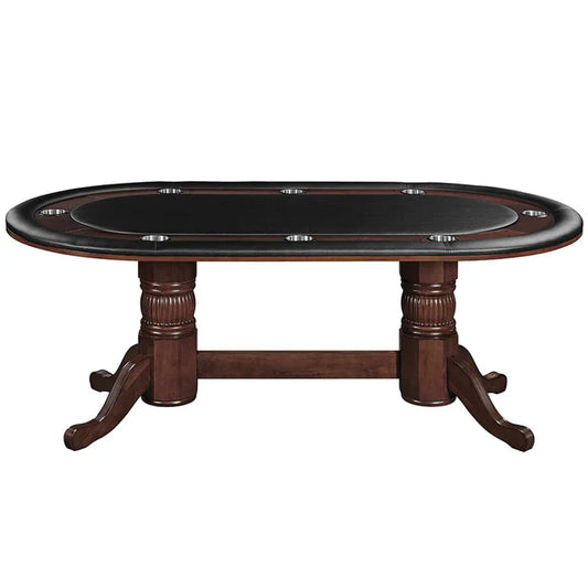 84" TEXAS HOLD'EM POKER TABLE WITH DINING TOP
