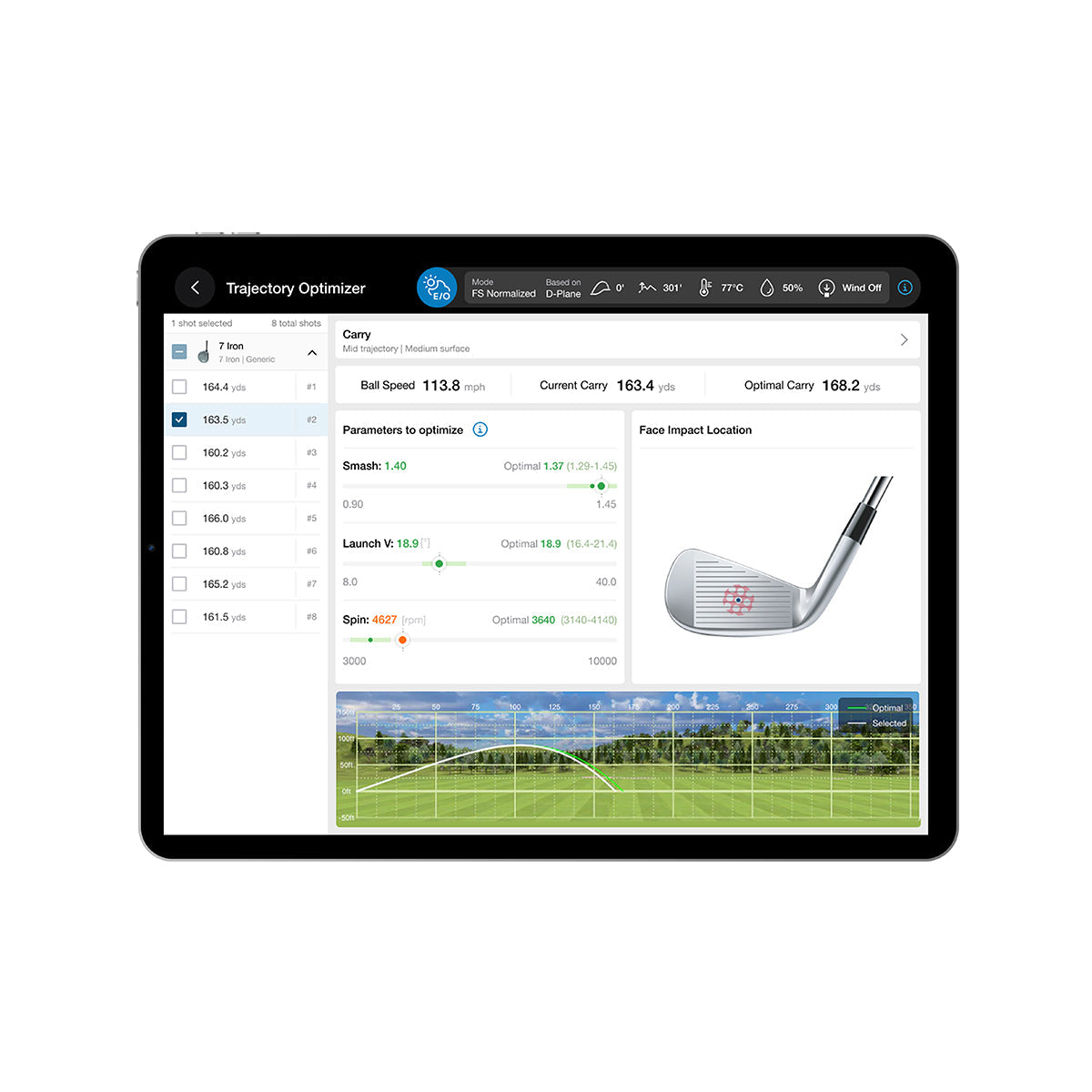 FLIGHTSCOPE X3C LAUNCH MONITOR with FUSION RADAR TRACKING
