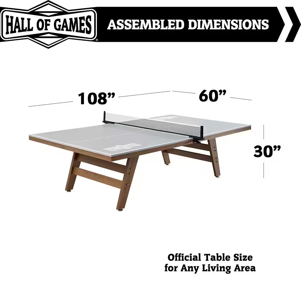 9 Ft. Indoor Ping Pong Tennis Table, Official Size Furniture Quality with 18 Mm Thick Playfield